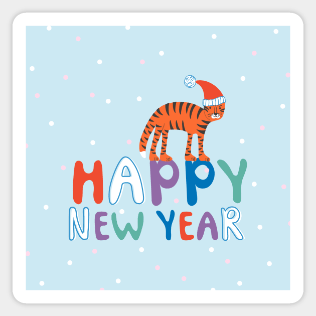 New Year tiger Sticker by DanielK